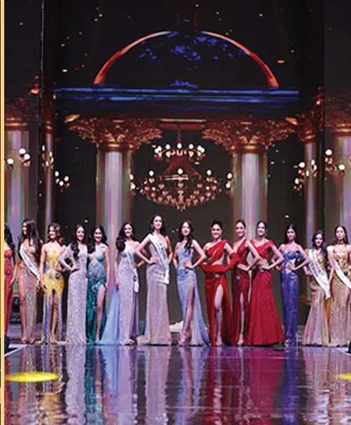 Contestants presented on stage